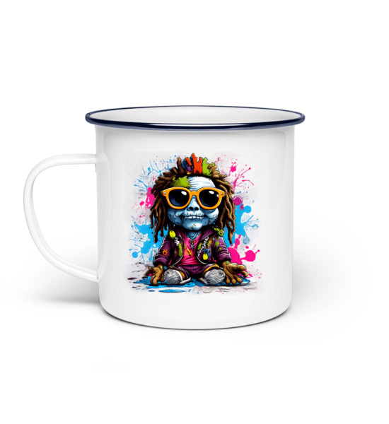 Gravel Hippie TQLR - Emaille Tasse