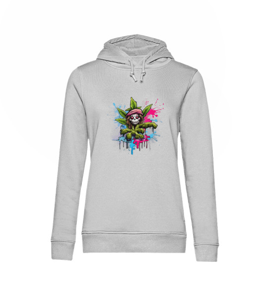 Gravel Hippie TQLR Cannabis - Damen Organic Hoodie B&C