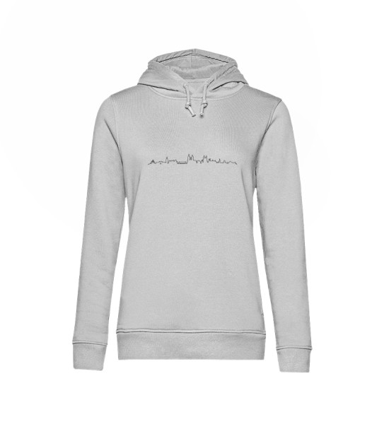 Skyline Magdeburg - Damen Organic Hoodie B&C