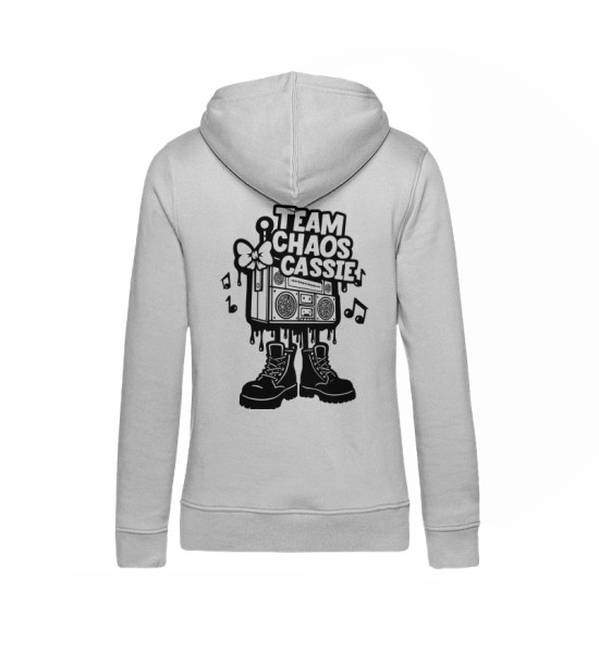 Logo Team Choas Cassie s/w - Damen Organic Hoodie B&C