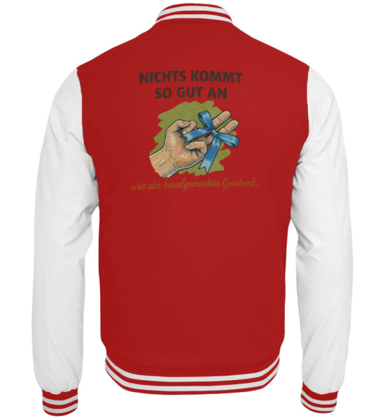 Handgemacht... - College Sweatjacke