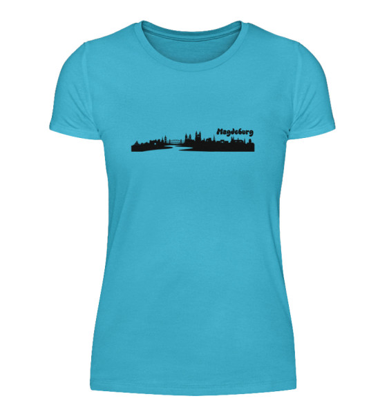 Skyline Magdeburg - Damenshirt