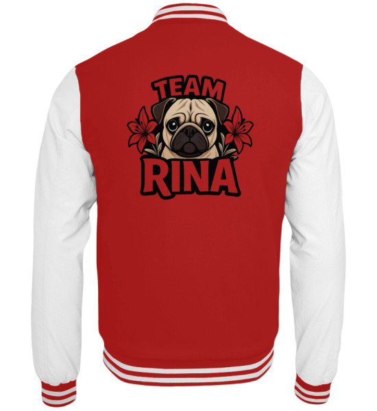 Team Rina - transparent Logo - College Sweatjacke