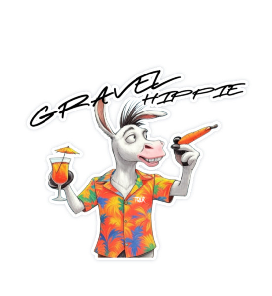Gravel Hippie TQLR Esel Karotte - Sticker