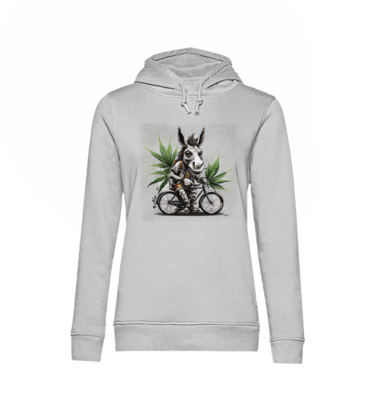 Gravel Hippie TQLR Esel - Damen Organic Hoodie B&C