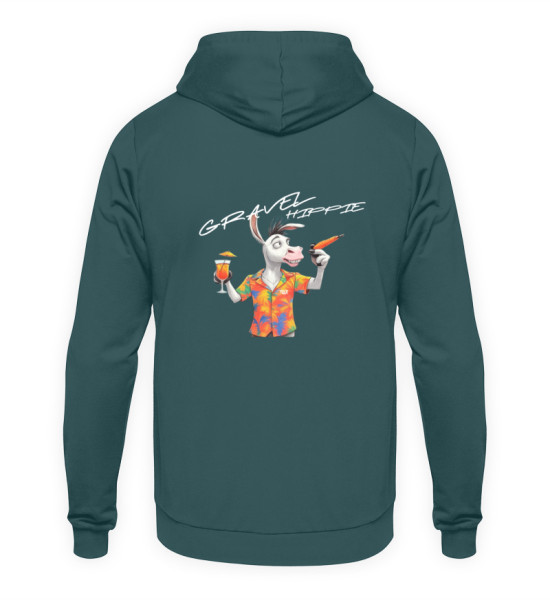 Gravel Hippie TQLR Esel dunkle Textilien - Unisex Kapuzenpullover Hoodie