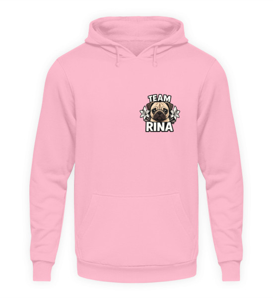 Team Rina - white Logo beidseitig - Unisex Kapuzenpullover Hoodie