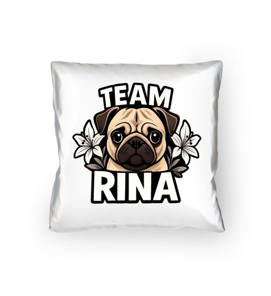 Team Rina - white Logo - Kopfkissen 40x40cm