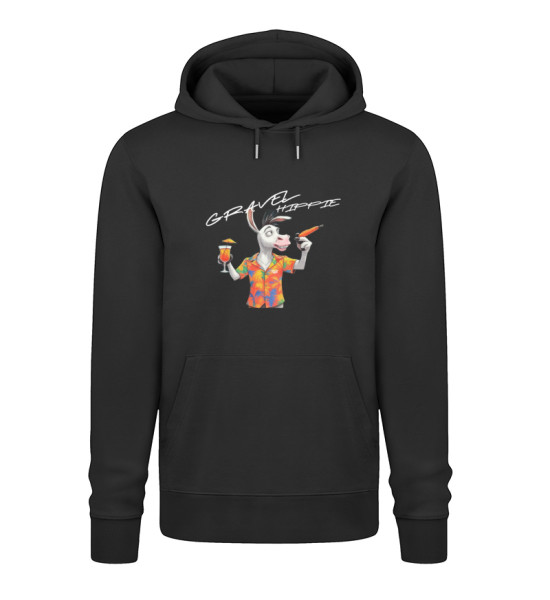 Gravel Hippie TQLR Esel dunkle Textilien - Unisex Organic Hoodie 2.0 ST/ST