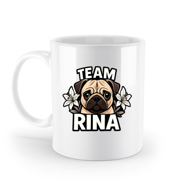 Team Rina - white Logo - Standard Tasse