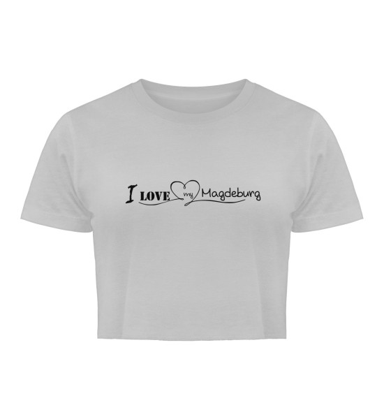 I Love my Magdeburg - Damen Organic Crop Top