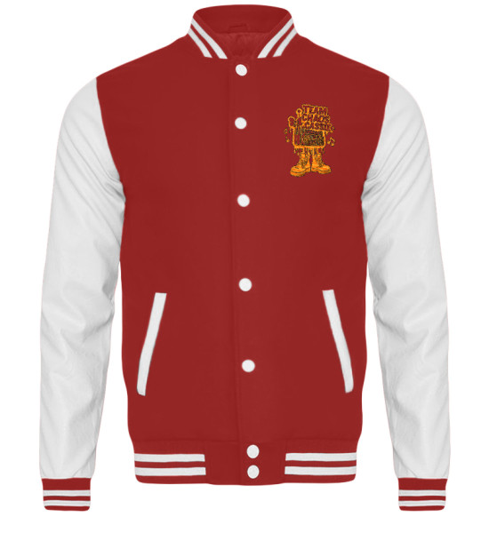 Logo Team Chaos Cassie orange Stick - College Sweatjacke mit Stick