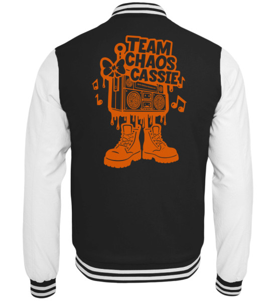 Logo Team Chaos Cassie orange - College Sweatjacke