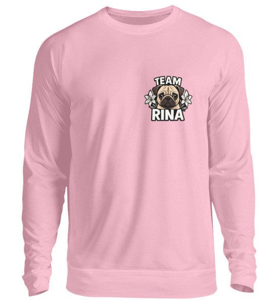 Team Rina - white Logo beidseitig - Unisex Pullover
