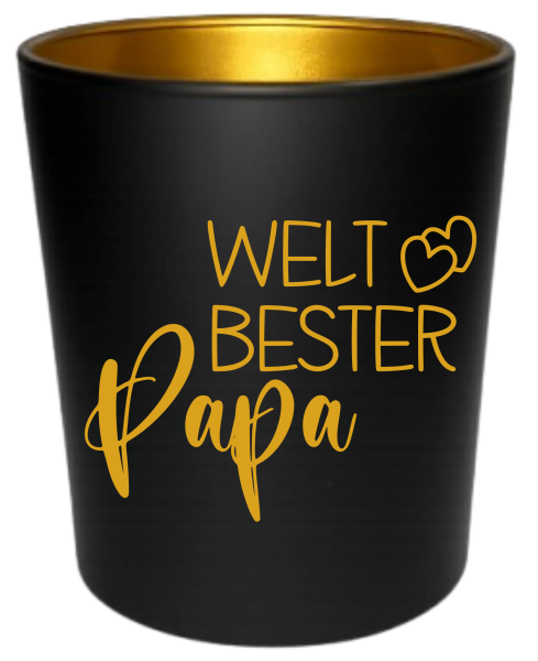 "Papa" personalisiertes Teelicht mit bis 9 Namen