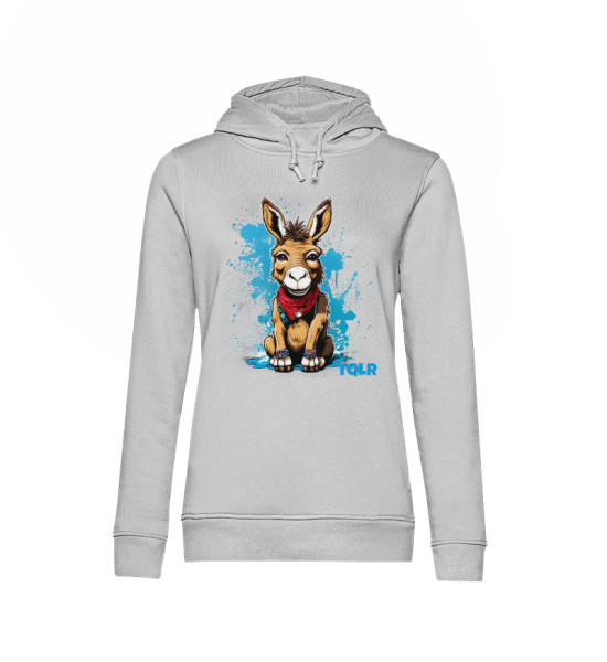 Gravel Hippie TQLR Esel - Damen Organic Hoodie B&C