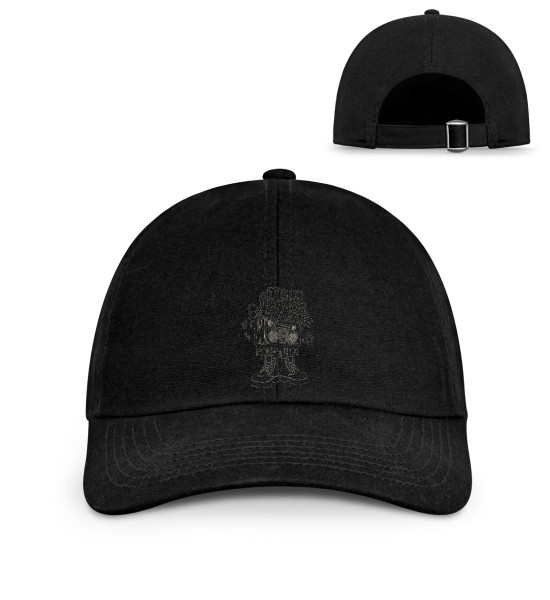 Logo Team Choas Cassie s/w - Organic Baseball Kappe mit Stick