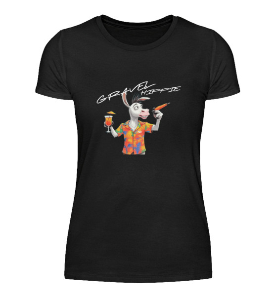 Gravel Hippie TQLR Esel dunkle Textilien - Damenshirt