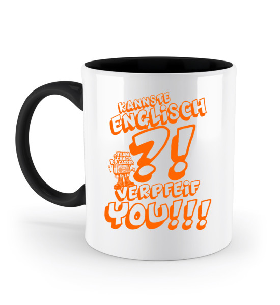 Verpfeif you! Chaos Cassie - Zweifarbige Tasse