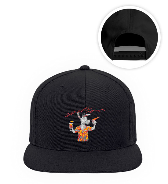 Gravel Hippie TQLR Esel Karotte Stick - Premium Snapback mit Stick