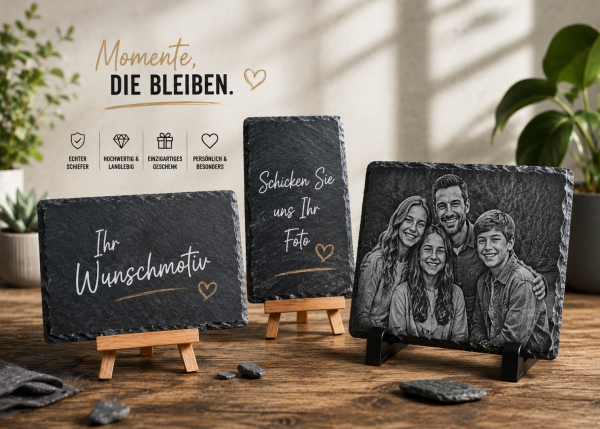 6er Set Schieferplatte "Wunschmotiv" 20x30cm