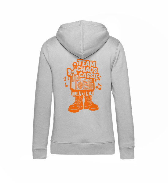 Logo Team Choas Cassie orange - Damen Organic Hoodie B&C
