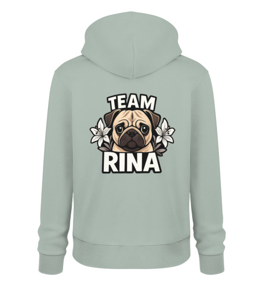 Team Rina - white Logo - Unisex Organic Hoodie 2.0 ST/ST