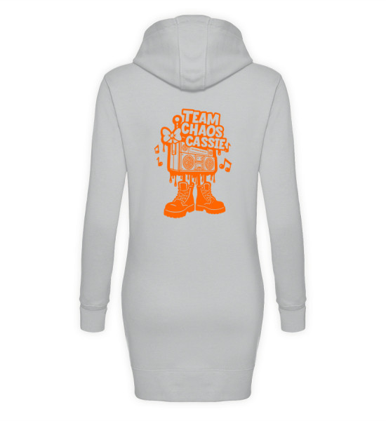 Logo Team Choas Cassie orange - Damen Hoodie-Kleid