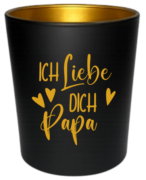 "Papa" personalisiertes Teelicht mit bis 9 Namen