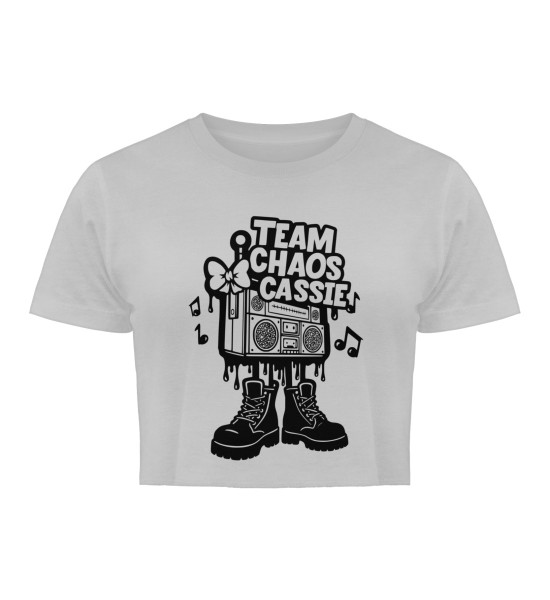 Logo Team Choas Cassie s/w - Damen Organic Crop Top
