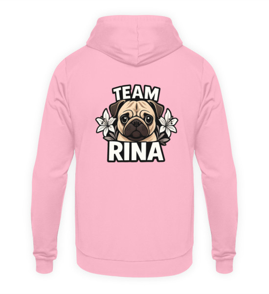 Team Rina - white Logo - Unisex Kapuzenpullover Hoodie