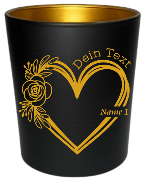 Personalisierte Teelichter mit bis 9 Namen