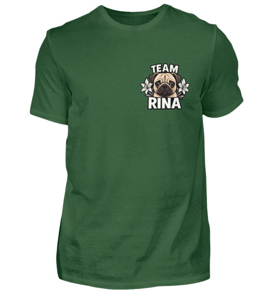Team Rina - white Logo beidseitig - Herren Shirt