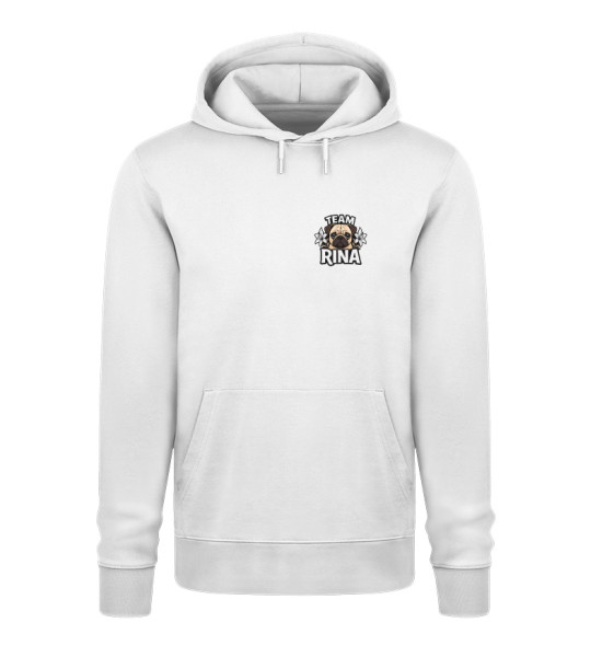 Team Rina - transparent Logo beidseitig - Unisex Organic Hoodie 2.0 ST/ST
