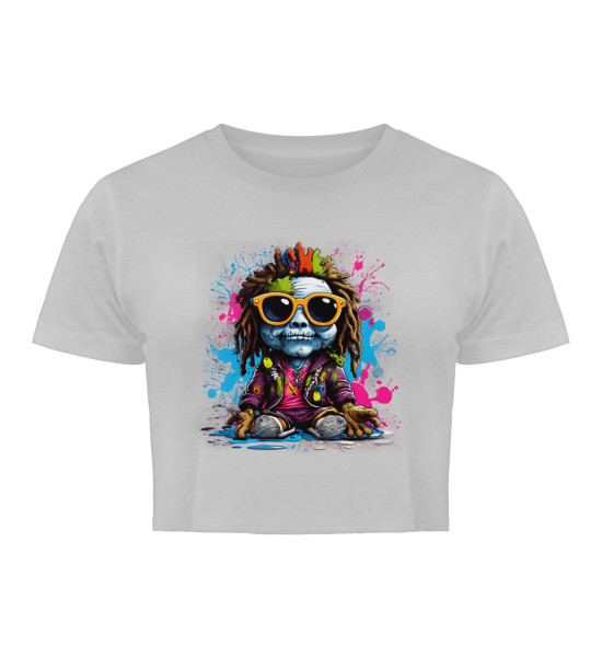 Gravel Hippie TQLR - Damen Organic Crop Top