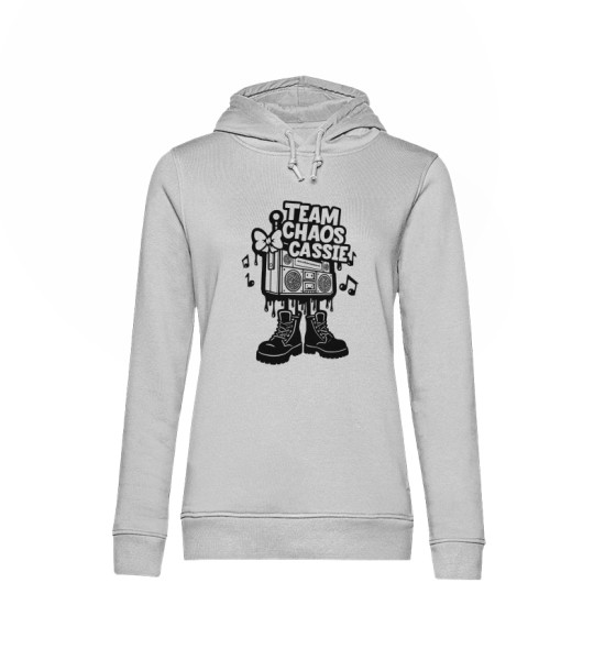 Logo Team Choas Cassie s/w - Damen Organic Hoodie B&C