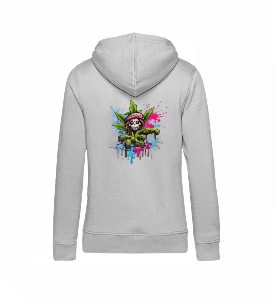 Gravel Hippie TQLR Cannabis - Damen Organic Hoodie B&C