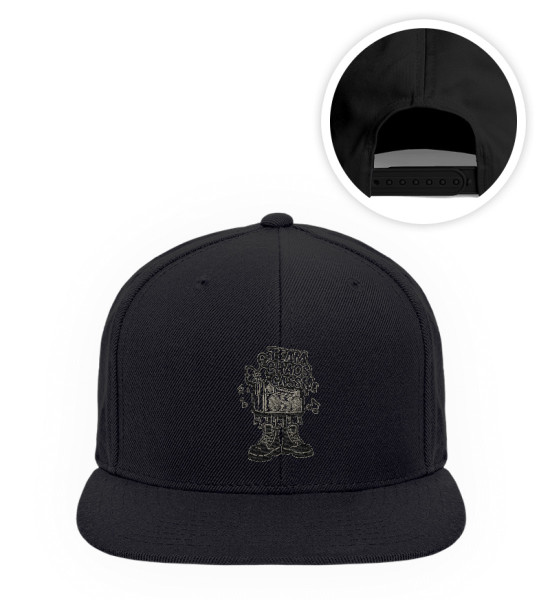 Logo Team Choas Cassie s/w - Premium Snapback mit Stick