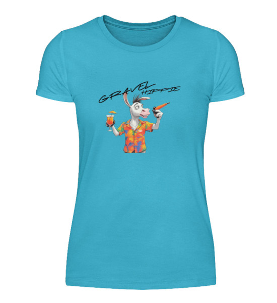 Gravel Hippie TQLR Esel Karotte - Damenshirt