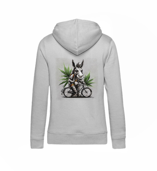 Gravel Hippie TQLR Esel - Damen Organic Hoodie B&C