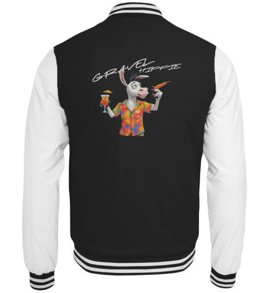 Gravel Hippie TQLR Esel dunkle Textilien - College Sweatjacke