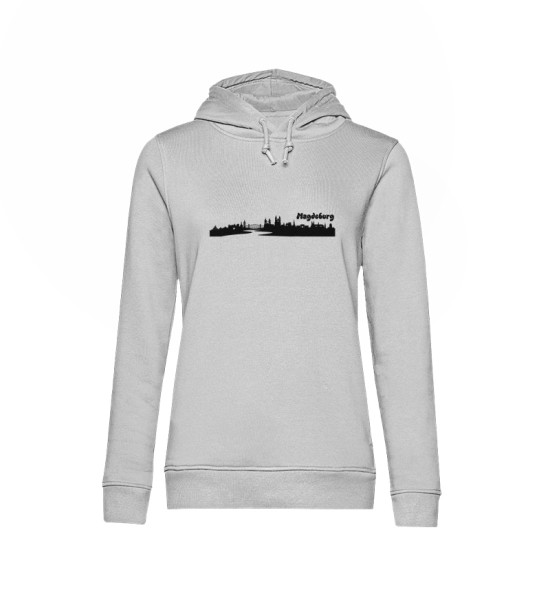 Skyline Magdeburg - Damen Organic Hoodie B&C