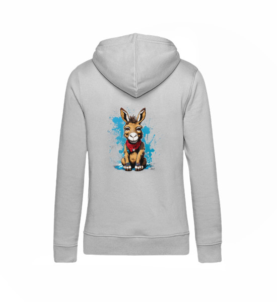 Gravel Hippie TQLR Esel - Damen Organic Hoodie B&C