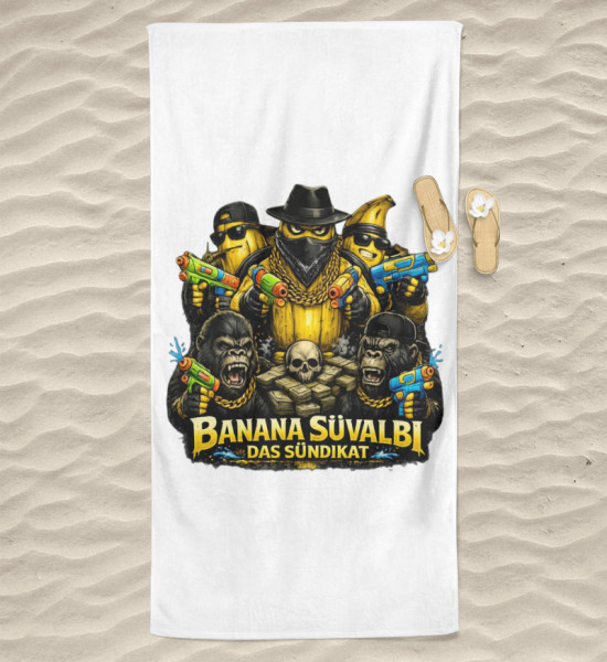 Banana Süvalbi - High quality beach towel