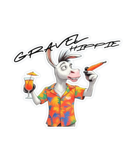 Gravel Hippie TQLR Esel Karotte - Sticker