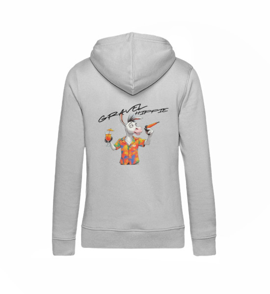 Gravel Hippie TQLR Esel Karotte - Damen Organic Hoodie B&C